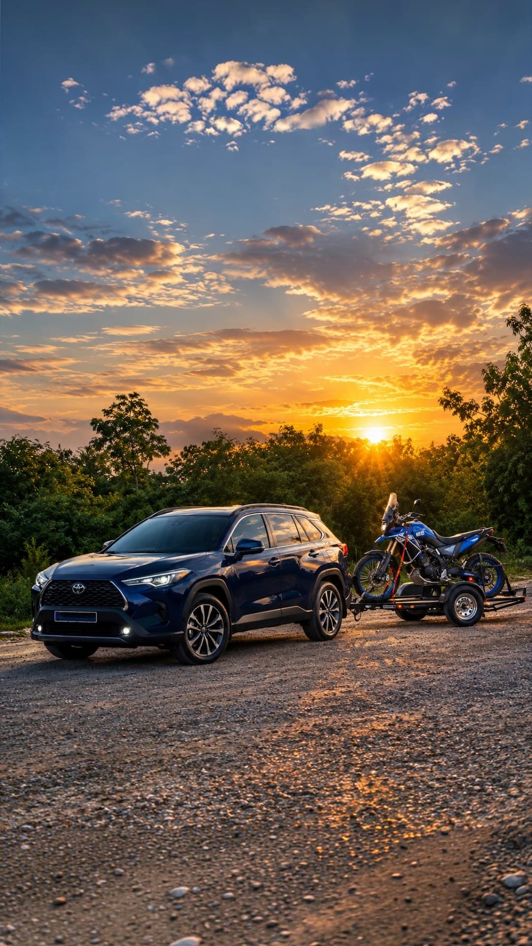 TOYOTA COROLLA CROSS + YAMAHA TENERE 2022